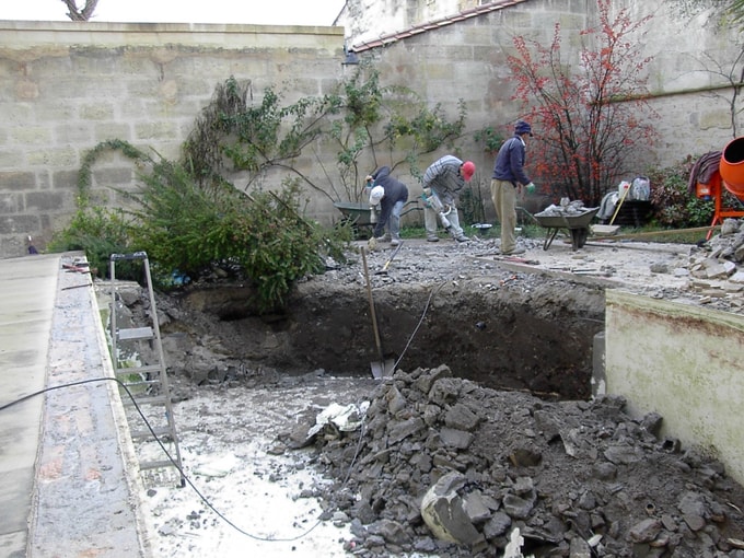 Rénovation bassin à Bordeaux